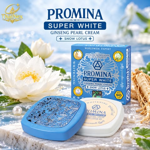 Promina Super White Ginseng Pearl Cream + Snow Lotus