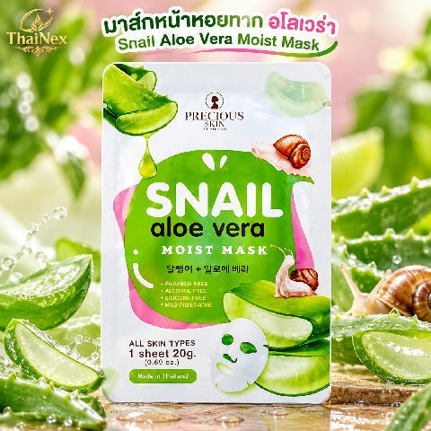Precious Skin Snail Aloe Moist Mask 20g