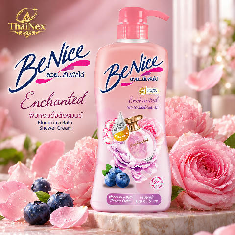 BeNice Shower Cream Bloom In A Bath Enchanted 400ml