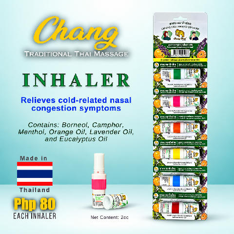 Chang Thai Brand Inhaler 2cc – 6-Piece Pack