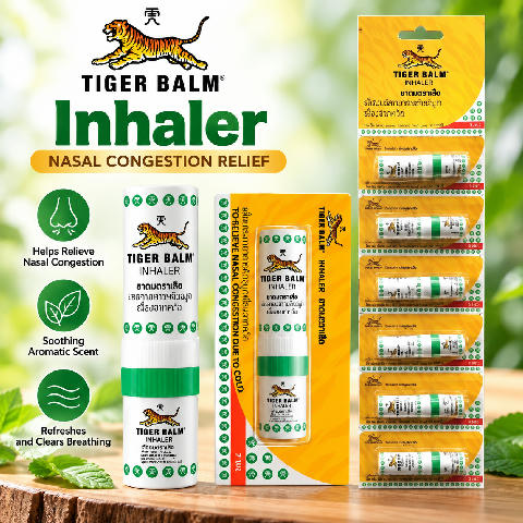 Tiger Balm Inhaler 2ml – 6-Piece Pack