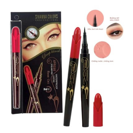 Sivanna Colors Professional Xpress Waterproof Eyeliner Pen – Rose Cat