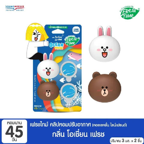 Fresh Time Vent Clip Air Freshener Ocean Fresh Scent