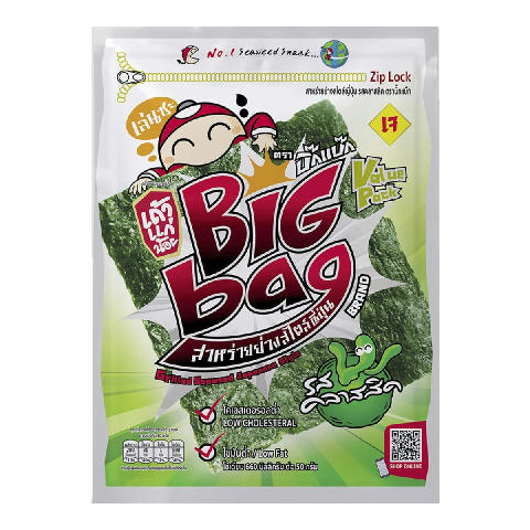 TAOKAENOI Big Bag Japanese Style Grilled Seaweed Classic 6g Pack 10