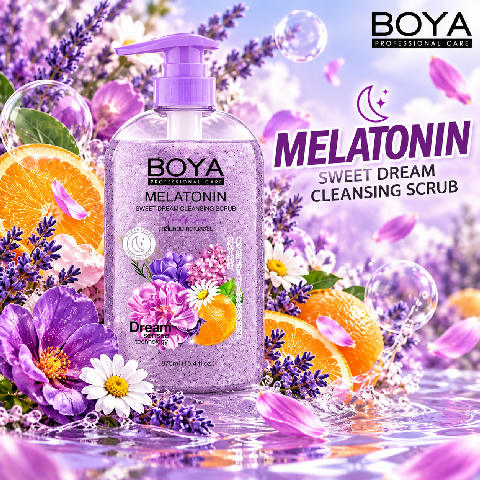 Boya Melatonin Sweet Dream Cleansing Scrub Lovely Sky 575ml.