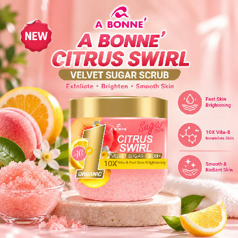 A Bonne Citrus Swirl Velvet Sugar Crush Scrub 600g