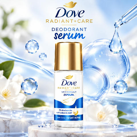 DOVE Radiant + Care Deodorant Serum Roll Niacinamide + Hyaluronic Acid 45ml