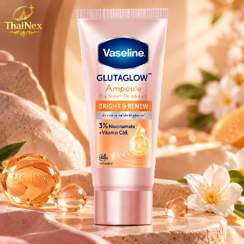 Vaseline Serum GlutaGlow Ampoule Deodorant Bright Renew 45 Ml.
