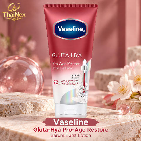 Vaseline Gluta-Hya Serum Burst Lotion Pro-Age Restore 300 Ml.