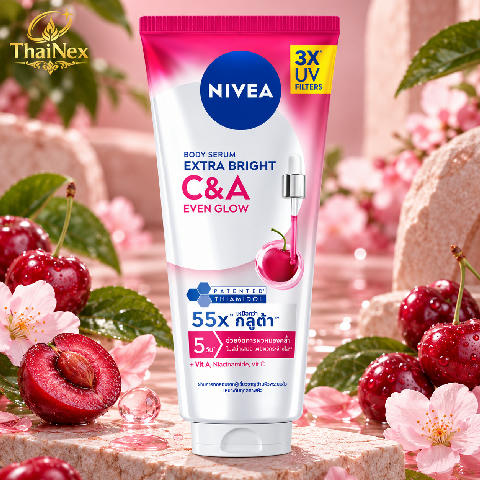 Nivea Body Serum Extra Bright C A Even Glow 300 Ml.
