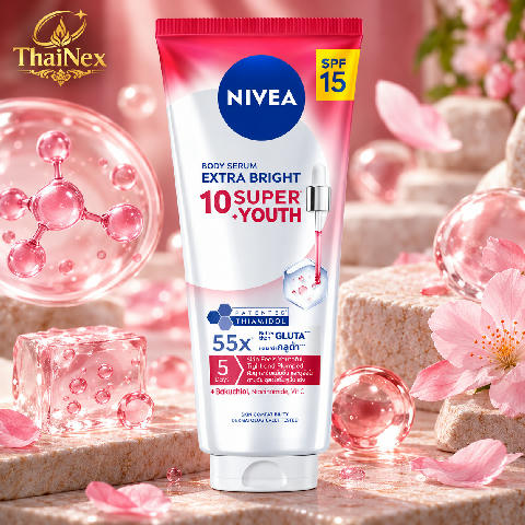 Nivea Body Serum Extra Bright 10 Super+ Youth 300 Ml.