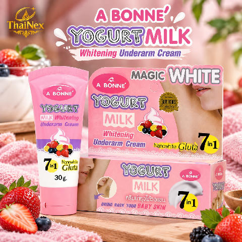 A Bonne Magic White Yogurt Milk Underarm Whitening Cream 30g