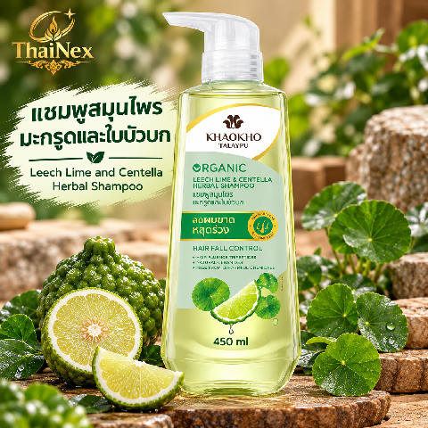 Khaokho Talaypu Shampoo Leech Lime & Centella 450ml