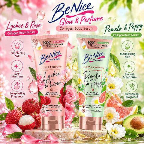 BeNice Glow & Perfume Lychee & Rose Body Lotion 170ml
